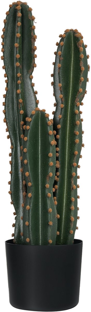 Kunstcactus groot realistisch kunstplant, groot formaat, diameter 17 x 60 cm, groen