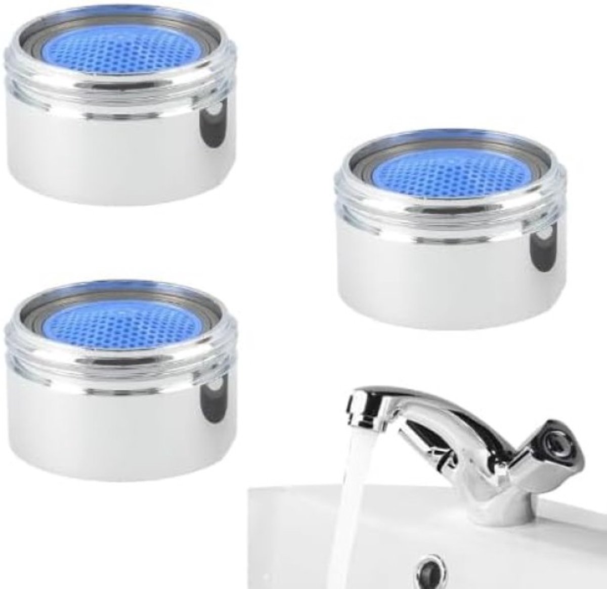 Set van 3 beluchters voor keukenkraan M22