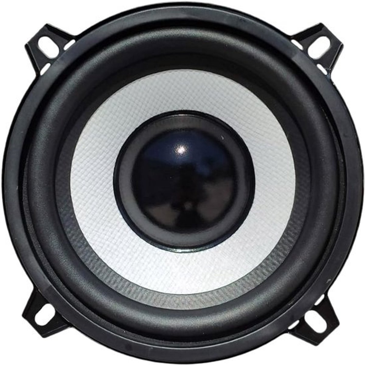 Component Woofer - Autoluidspreker - Muziek Installatie - Gevlochten Glasvezel Conus - 13cm Diameter - Wit