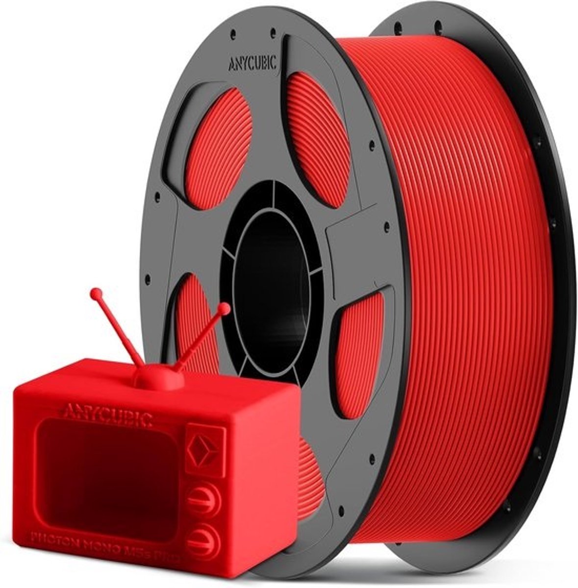 3D Printer Filament - PLA Navulspoel - Snel Printen - RFID Intelligent - 1.75mm 1kg - Rood