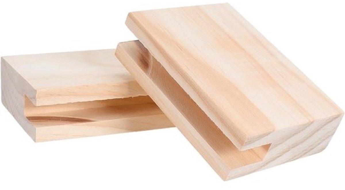 Bureaupootverhogers - Tafelverhogers Meubelverhogers - Extra Opbergruimte - Robuust Draagvermogen - 10x7x3 cm - Kaki