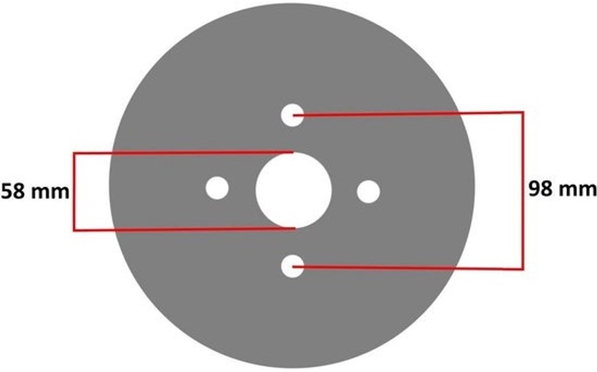 10 Inch Velg voor Aanhanger met 4.00/4.50-10 Banden - Aansluittype Fiat
