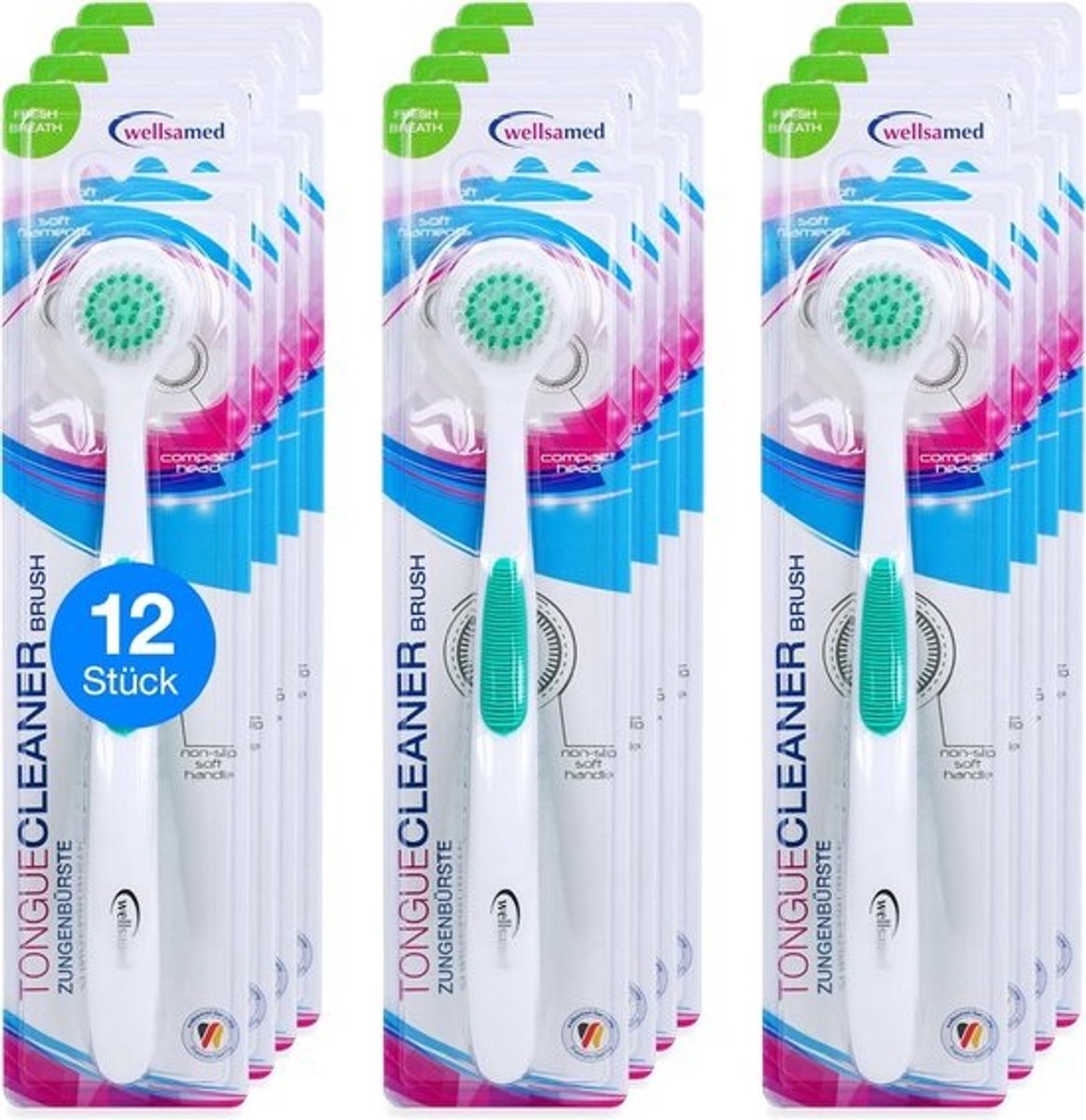 Tongborstels 12 stuks - Effectieve tongreiniger voor optimale mondhygiëne