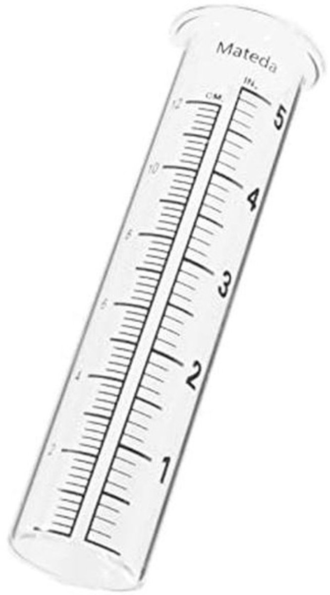 Capaciteit Regenmeter Glas 5" - Perfect voor Tuin en Buiten