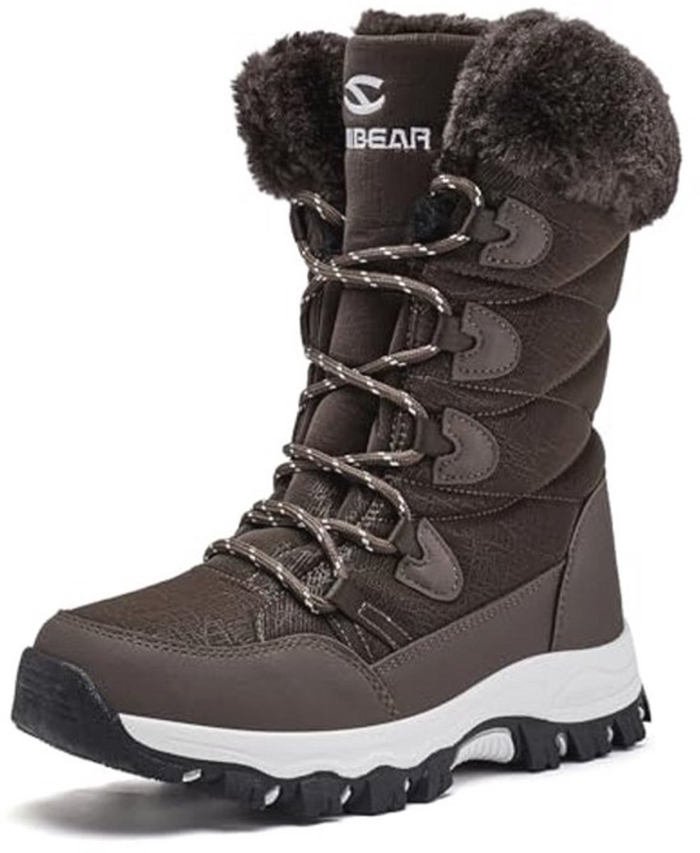 Sneeuwlaarzen voor dames, lichtgewicht, warm, waterdicht, halfhoog