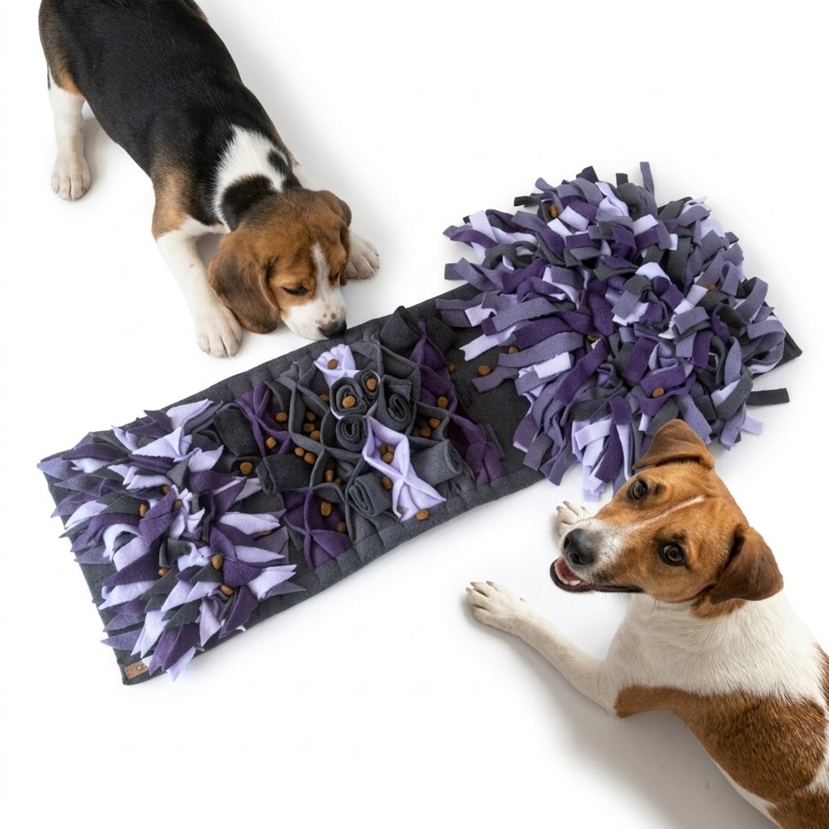 Snuffelmat voor Honden en Katten | Lavender Blossom Collection | Antraciet Lila Mauve | Hersenwerk voor Huisdieren | Snuffelkleed - Sniffing mat - Hondenpuzzel - Voerpuzzel - Slow Feeder - Dog Brainwork - Dog Toy | ShukoSnuff by MadeByShuko