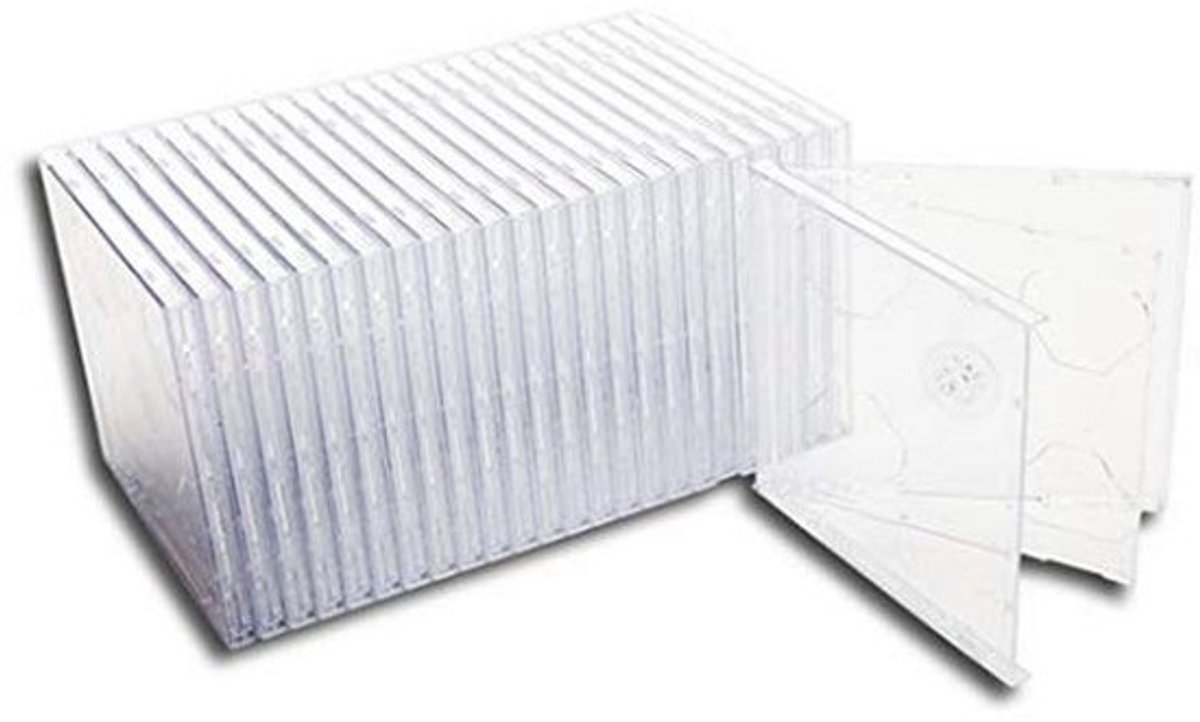 Lege Doos voor Twee CD's - Glashelder, Smal Ontwerp