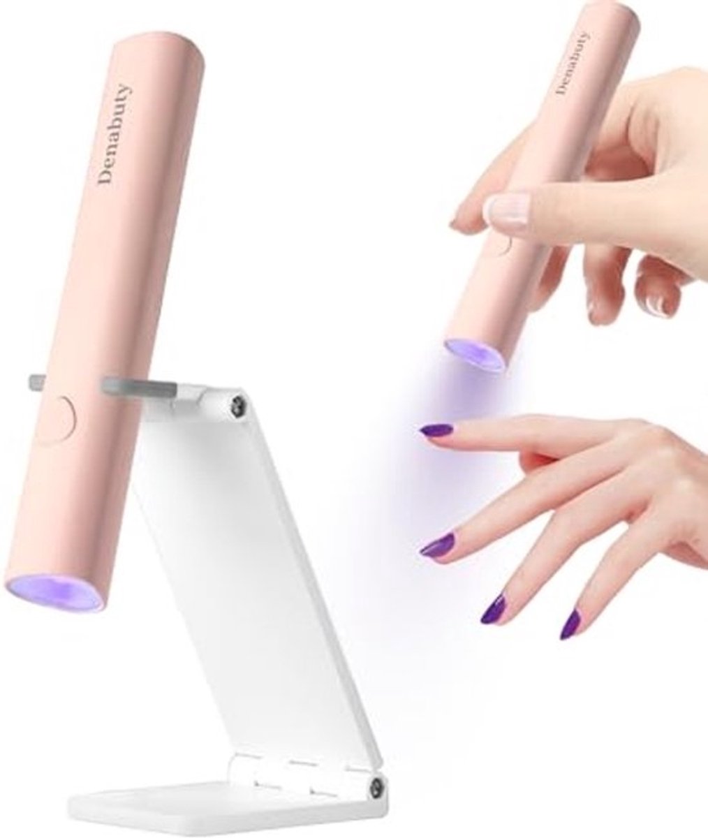 Mini UV LED Nagel Lamp - Draagbare Oplaadbare UV LED Nageldroger voor Gel Nagels - Handheld Nagel Lamp (3W)
