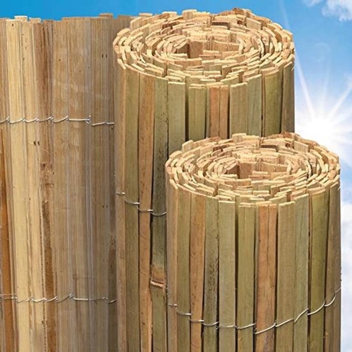 Bamboe Privacy Scherm 180x600cm - Weerbestendige Natuurlijke Inkijkbescherming voor Tuin en Balkon