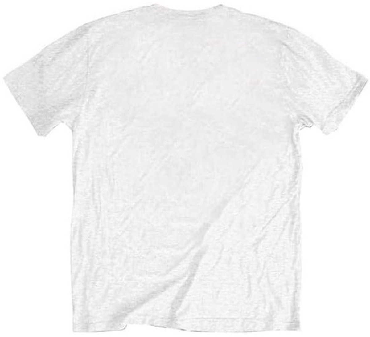 Wit unisex T-shirt met paarse illustratie - M