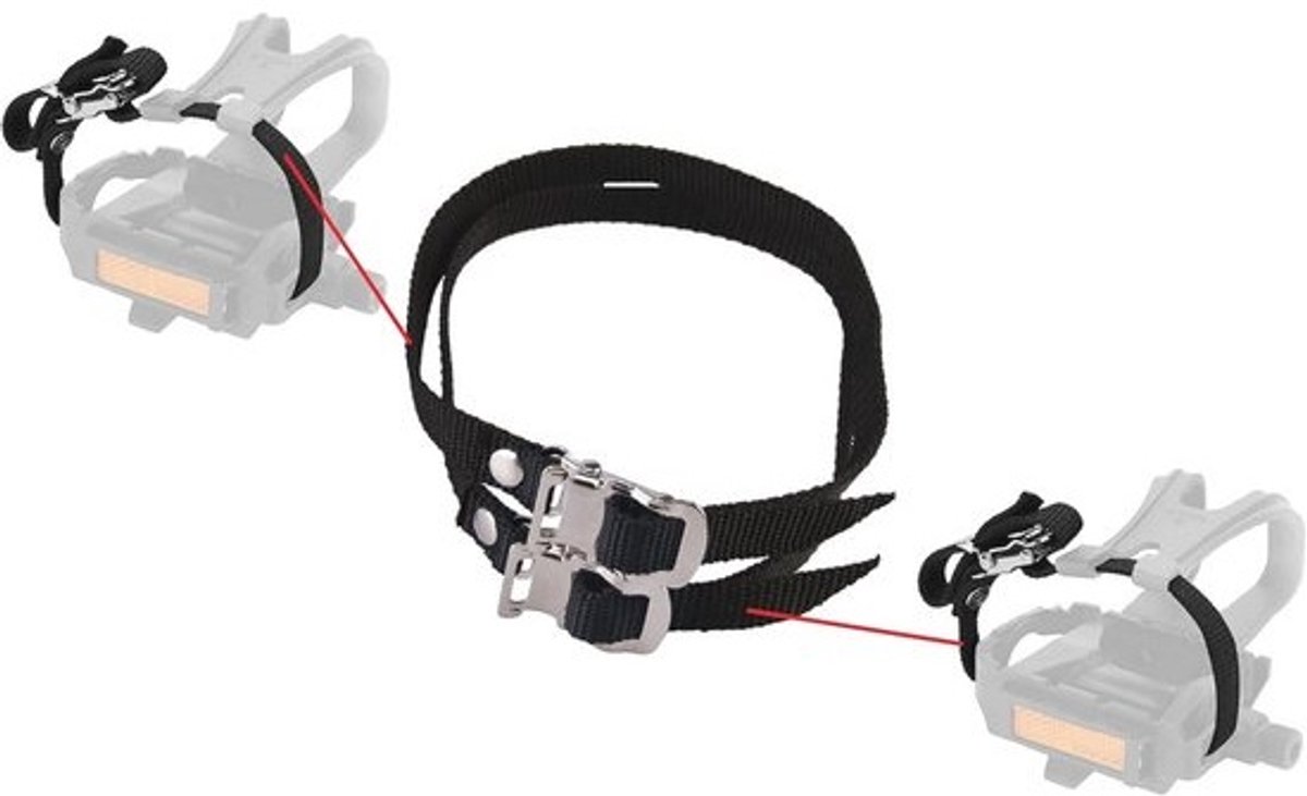 Pedaalriemen Nylon voor Fiets en Hometrainer - Set van 2
