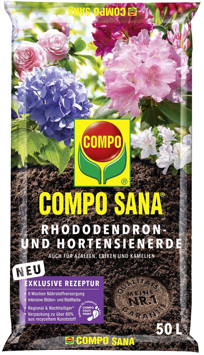 COMPO Sana Rhododendron- en hortensia-aarde 50 liter