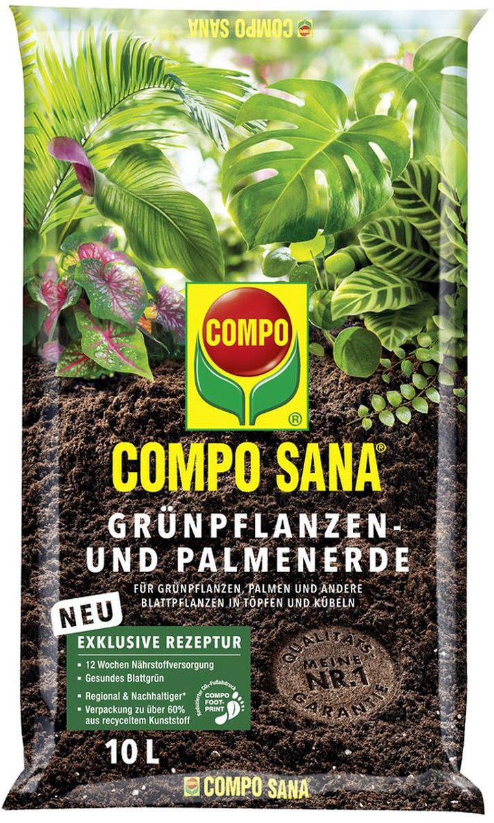 COMPO Sana Groene Planten- en Palmenaarde 10 liter
