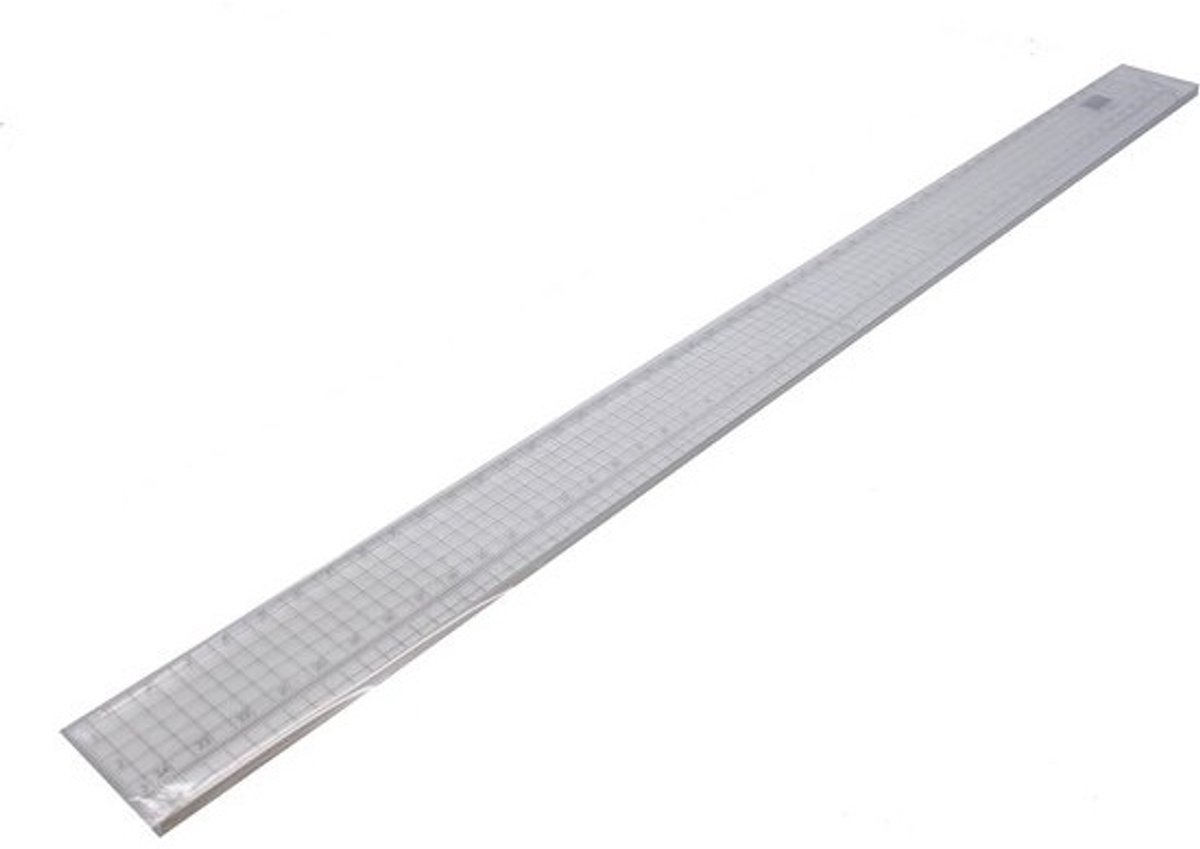 Grote Gridded Liniaal 50 cm - Precisie Meetlat met Scherpe Snijkant voor Knutselen en Naaien