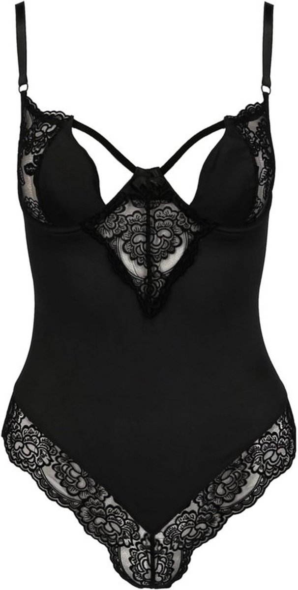 Luxe dameslingerieset met body en blinddoek, satijnen erotische set voor heren
