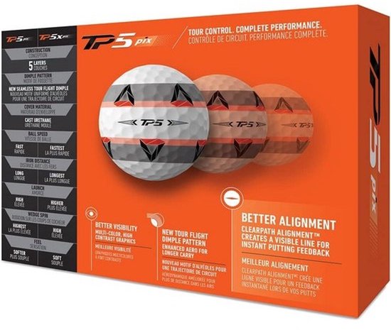 Premium golfballen met ClearPath uitlijning en verbeterde aerodynamica van Merkloos — afbeelding 2
