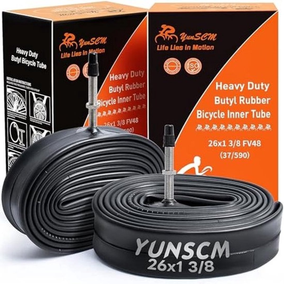 Heavy Duty Fietsbanden 26x1 3/8 - Premium Butyl Rubber Binnenbanden voor Fietsen