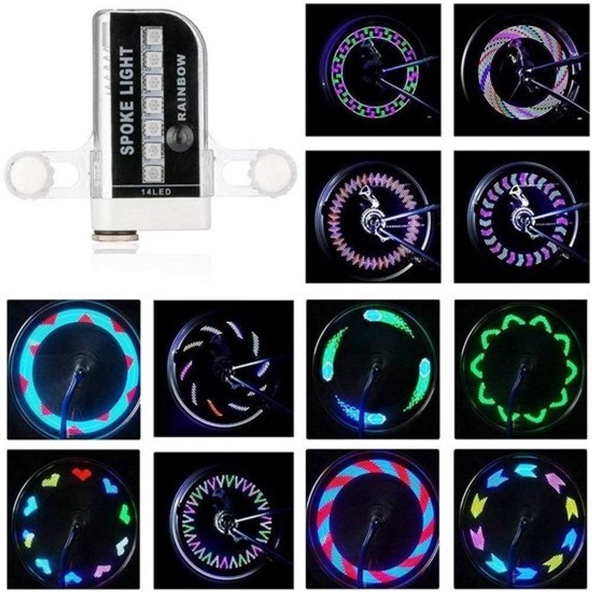 LED Wielverlichting Fietsverlichting voor Wielen - Veiligheid en Stijlvol Licht