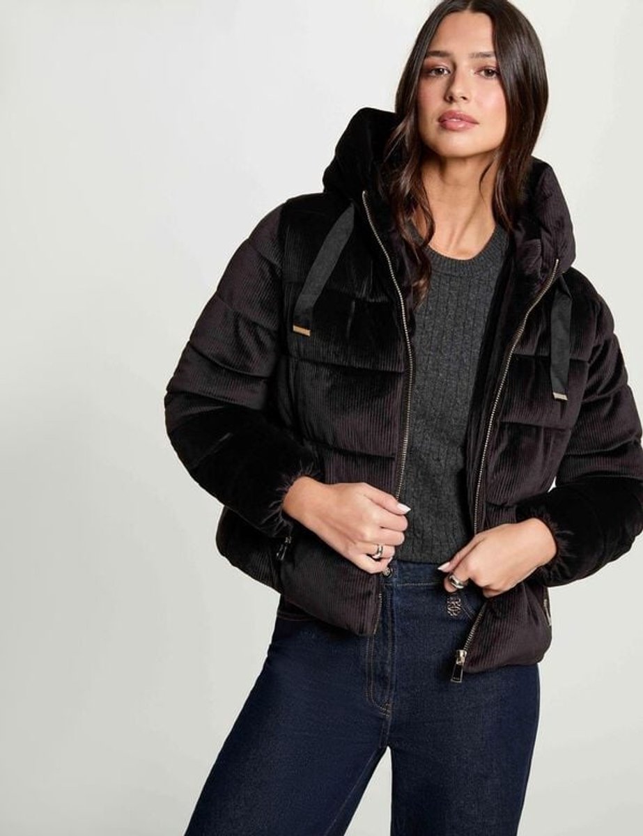 Morgan - Kort fluwelen jasje 262-Glami Black - Maat : 40