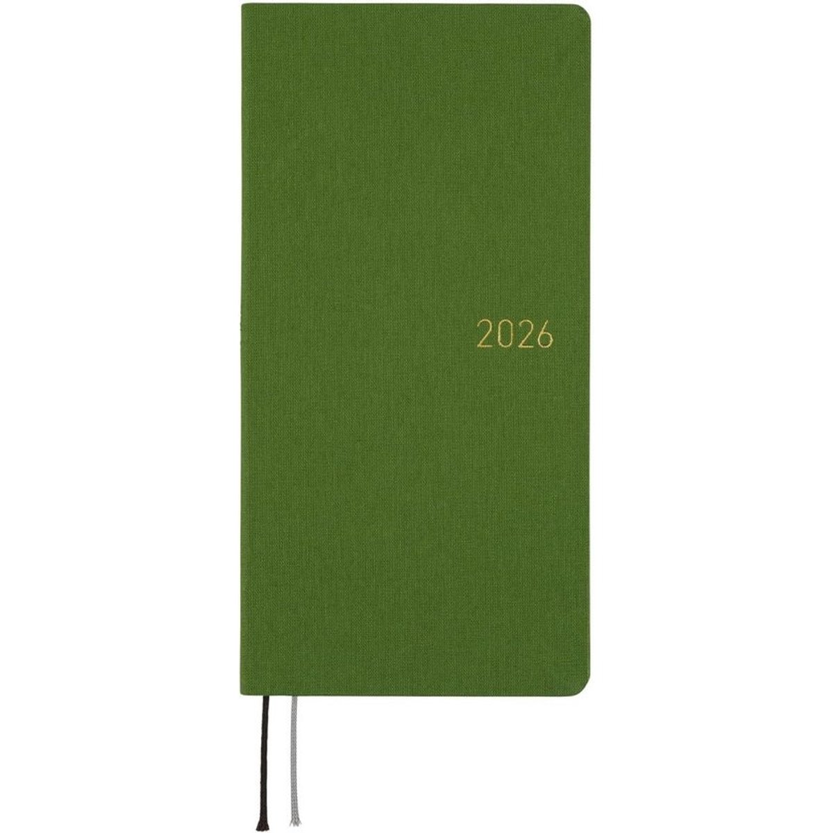Hobonichi Techo 2026 Weken - Agenda in Antiek Groen - Engels - Lang en Slank - Januari Start