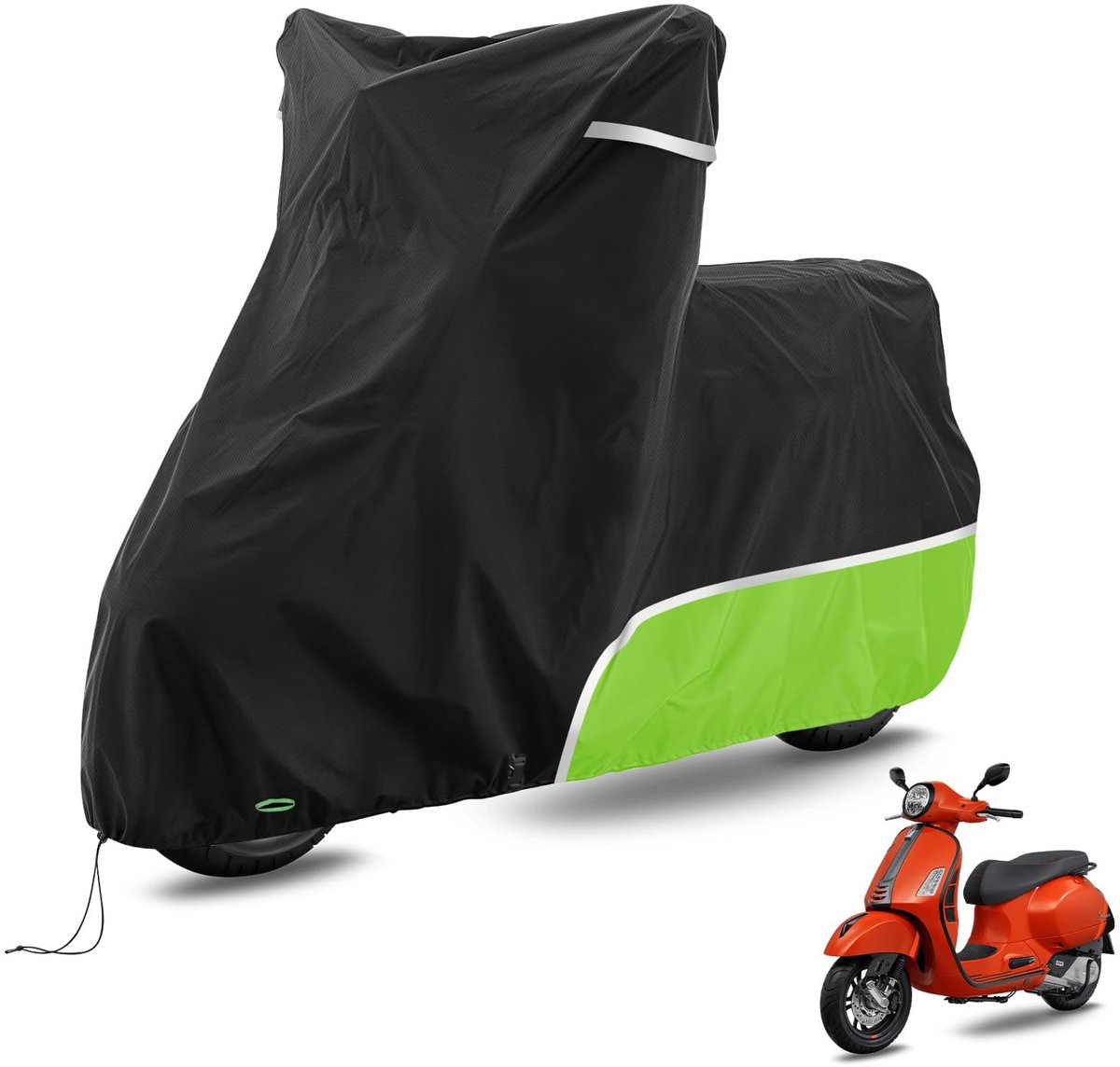 Motorhoes - 420D Waterdicht - Met zonbescherming - Voor buiten - Groen