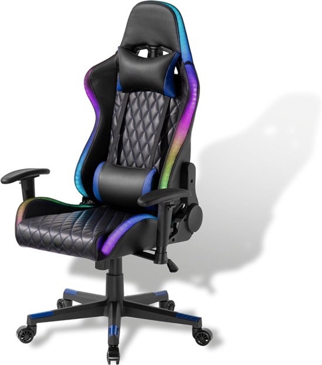 Ergonomische gamingstoel met RGB-verlichting en 150 kg belastbaarheid