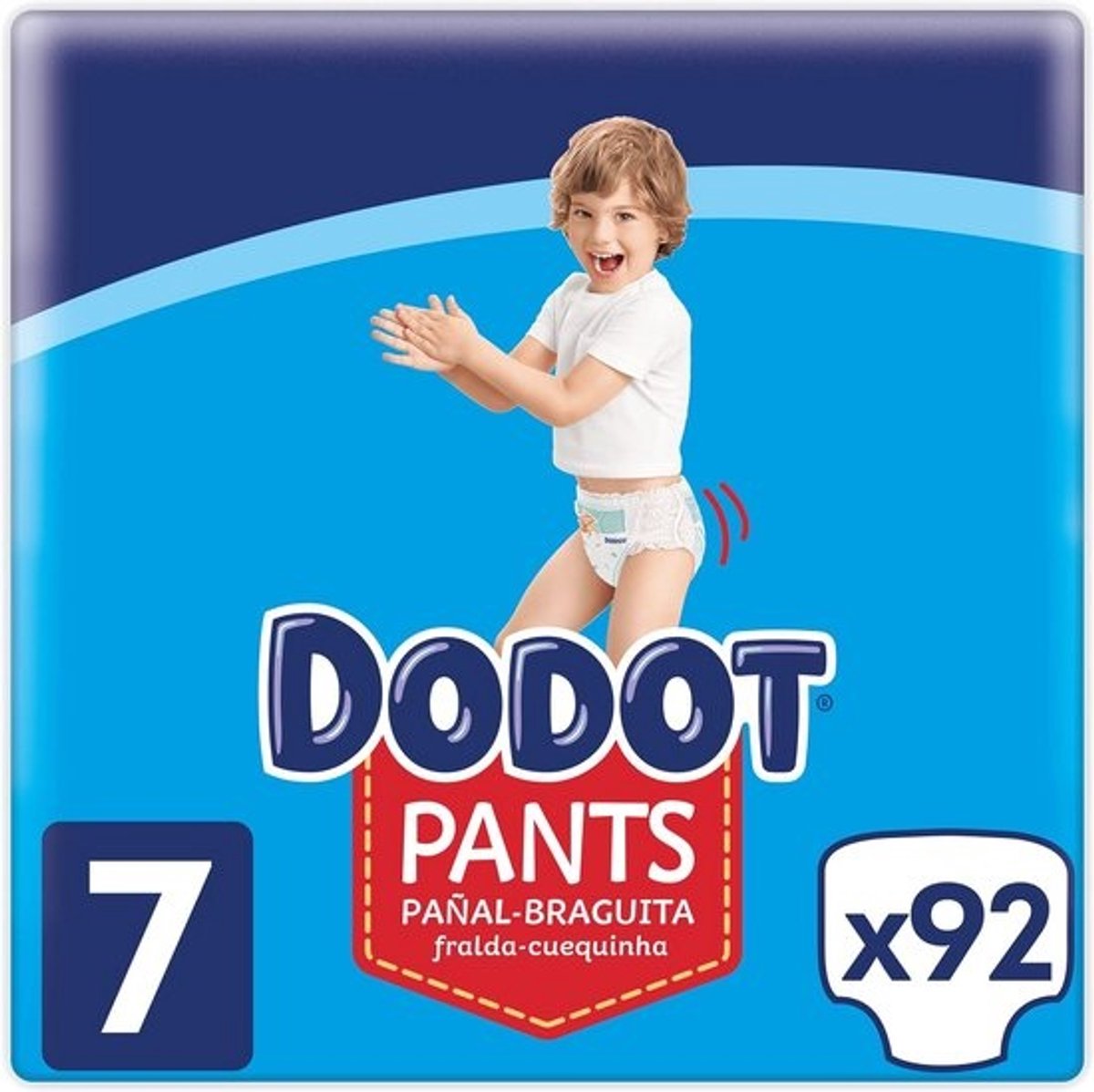 Baby Luiers Maat 7 (+17 kg) - 92 Stuks met 360° Pasvorm