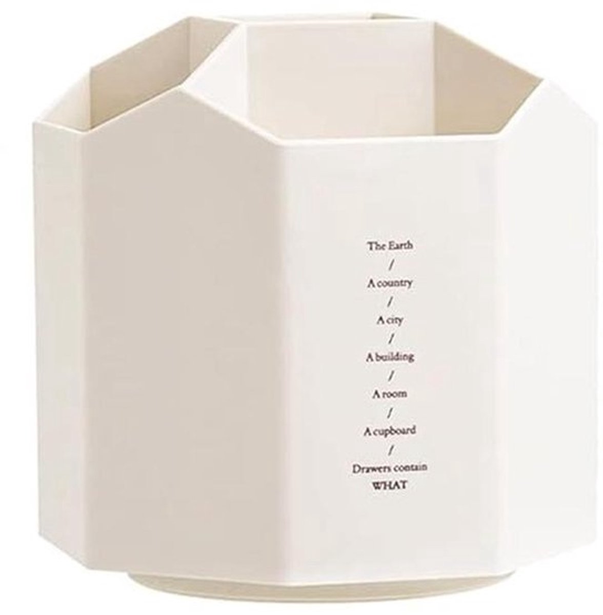 Rotating Pencil Holder met 5 Compartimenten - Make-up Brush Organizer voor Bureau en Thuis