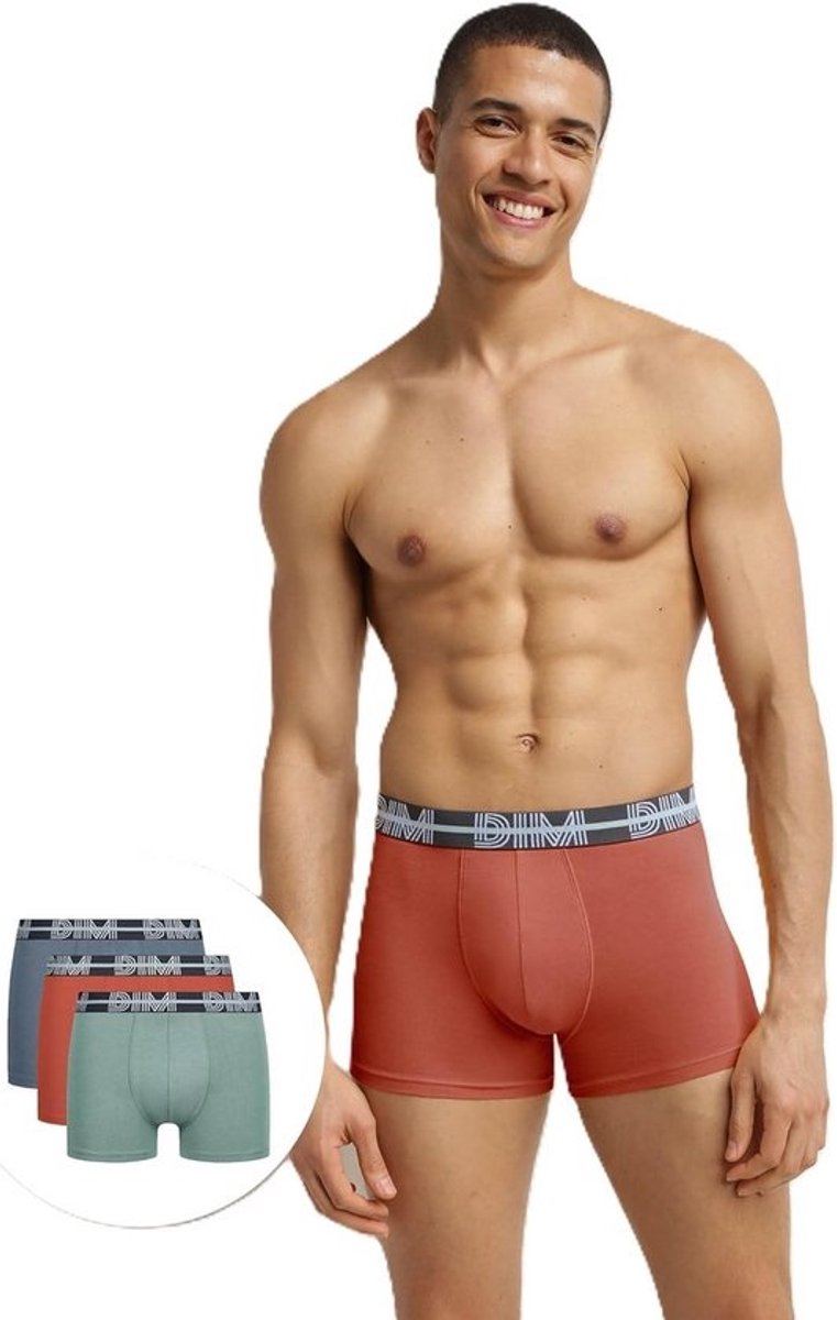 Boxershorts voor heren (3 stuks) - Zwart, Blauw, Rood - L