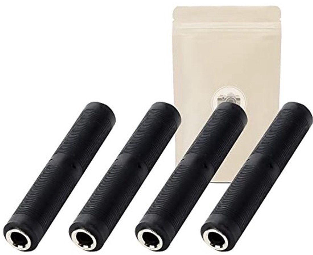4x Koppeling Grote Jack 6.35 Vrouwelijke Stereo Audio Verlengkabel