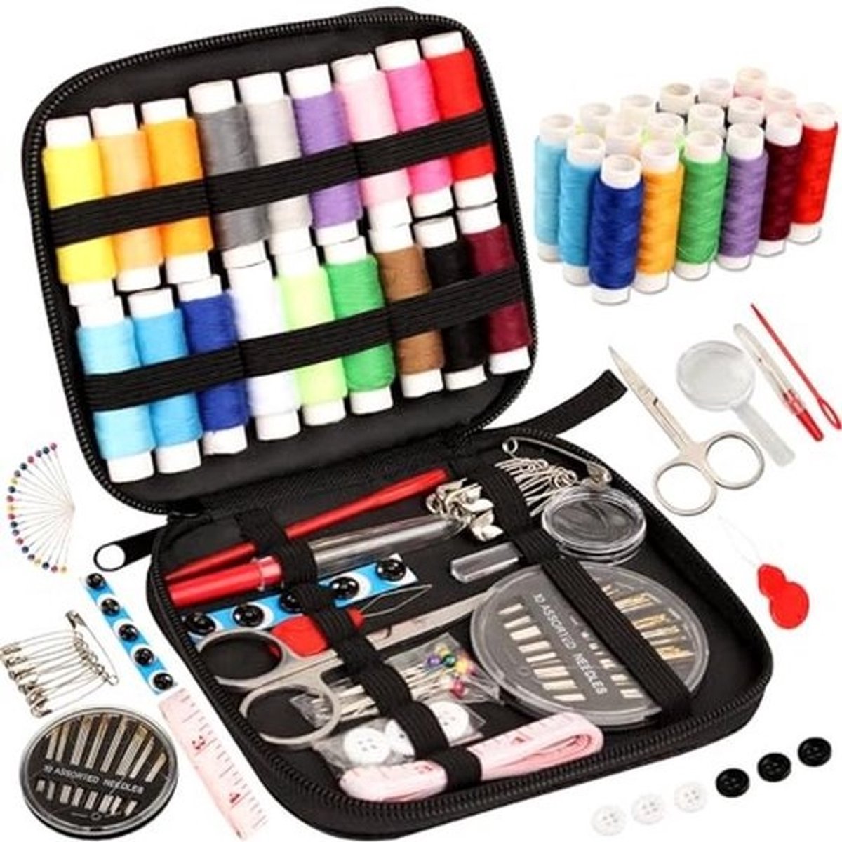 Complete Naaiset voor Volwassenen met Diverse Accessoires en Gereedschappen