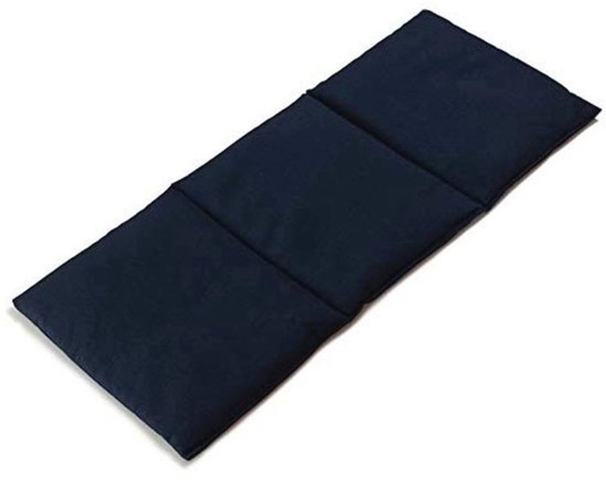 3-kamer warmtekussen met kersenpitten - 20x50cm - veelzijdig voor nek, rug en buik