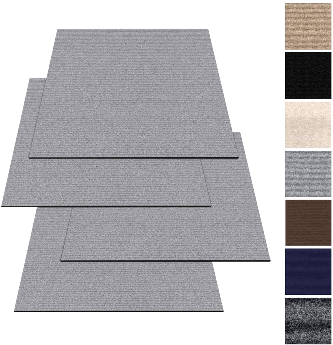 Tapijttegels, 30 x 30 cm, zelfklevend, 10 stuks, 0,9 m², tapijt, tegels met rugbedekking, duurzaam tapijt - ShopVlot