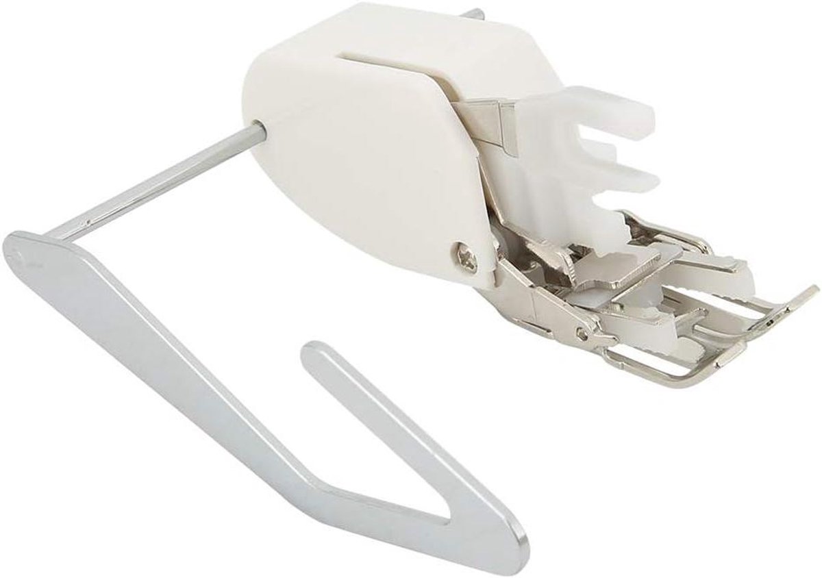 Naaivoet Metaal - Stofgeleider - Stabiel Naaien - Voorkomt Stofverschuiving - 76 x 22 x 32 mm - Zilverkleurig