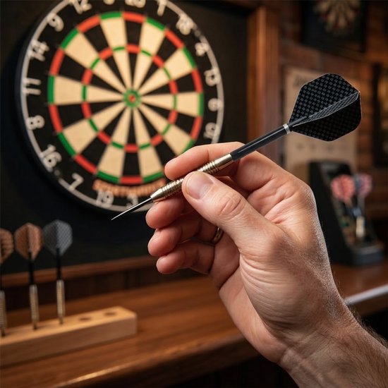 Zwart dart shafts set 50 delig nylon kunststof dart shafts 2BA 48mm korte schachtjes voor darts unisex dart accessoires met metalen ringen — afbeelding 4