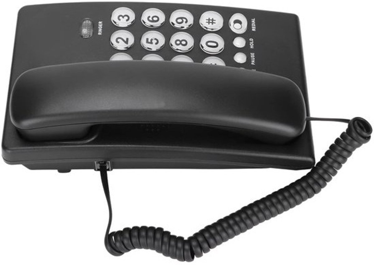 Dailygoods- Vaste Telefoon - Eenvoudig Ontwerp - Grote Toetsen - Desktopeenheid - Voor Senioren - Kwaliteitsvol Gebruik