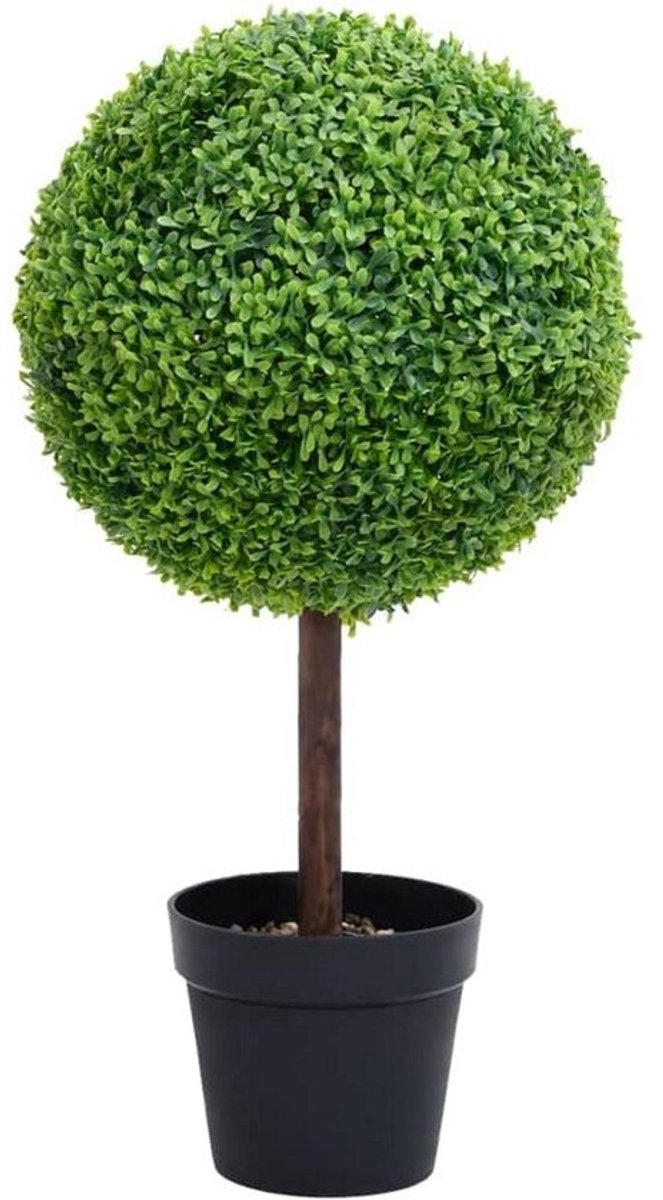 Kunst Buxus Bol in Pot 50 cm Groen - Weerbestendige Buxusbol