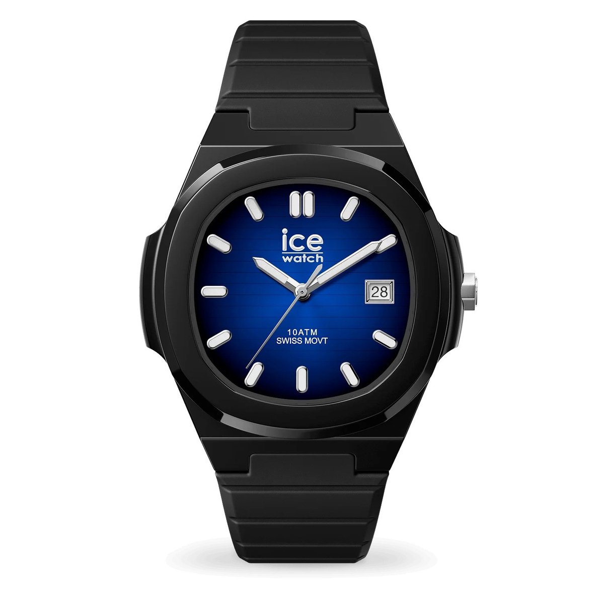 Ice Watch ICE power - PW7 - Black - Blue radial 025967 Horloge - Siliconen - Zwart - Ø 43 mm