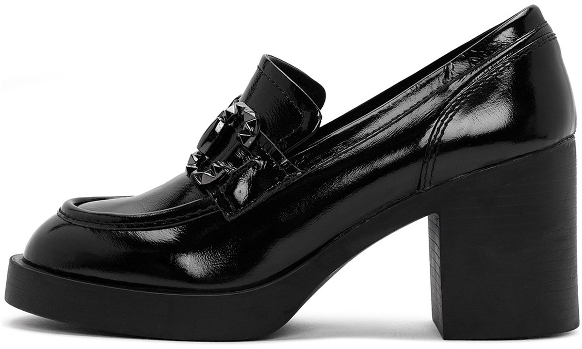 DERIMOD Loafers Met Hak Leren Loafers Met Hak
