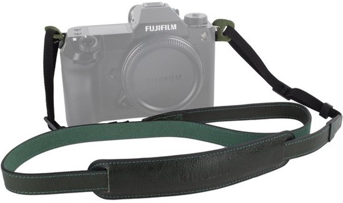 Camera Schouderriem - Nekband Leer - Fotografie - Verstelbaar 90-140cm - Met Driehoek Ringen
