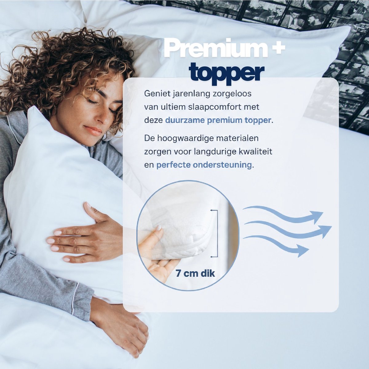 null Topper 150x200 cm Topmatras - afbeelding 5