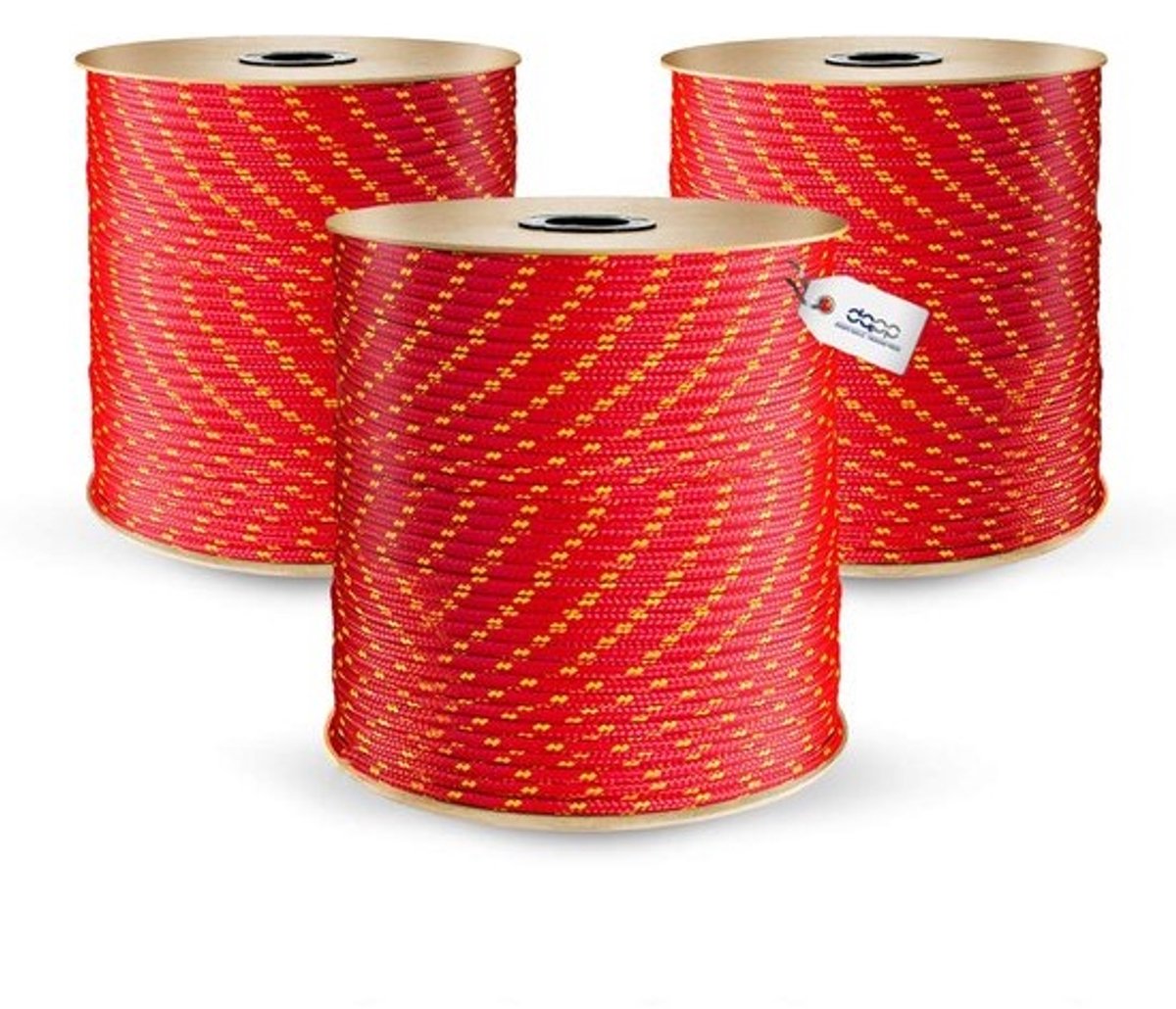 Polypropyleen Touw - Kunststof Koord - Bevestigen & Binden - Gevlochten Textiellijn - 10mm x 10 Meter - Rood