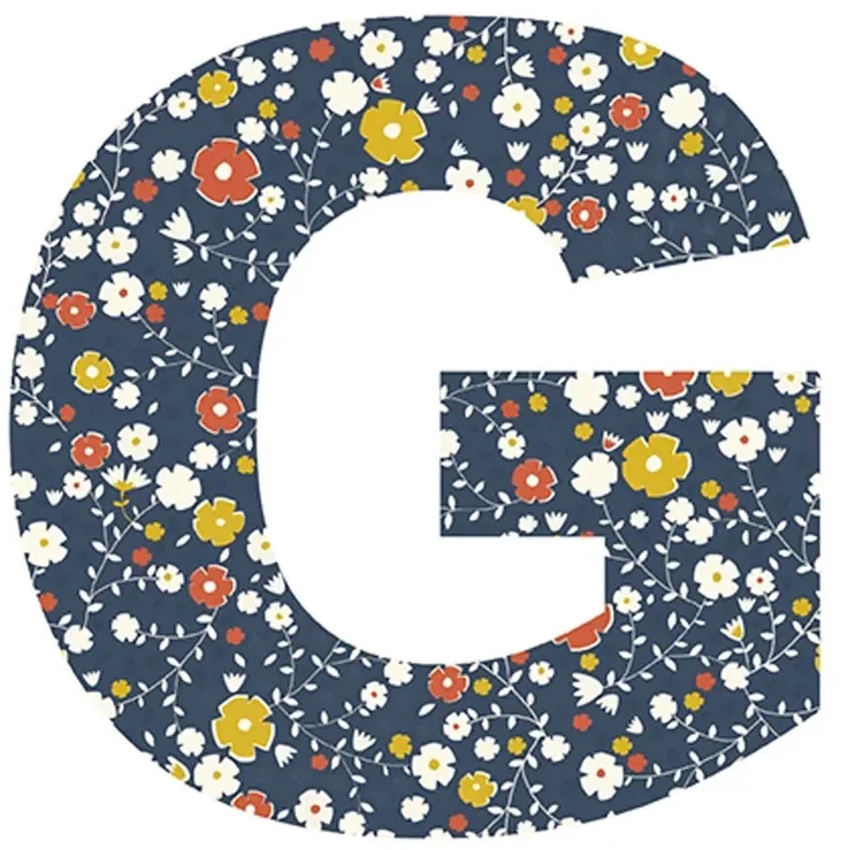 Lilipinso sticker letter gebloemd G