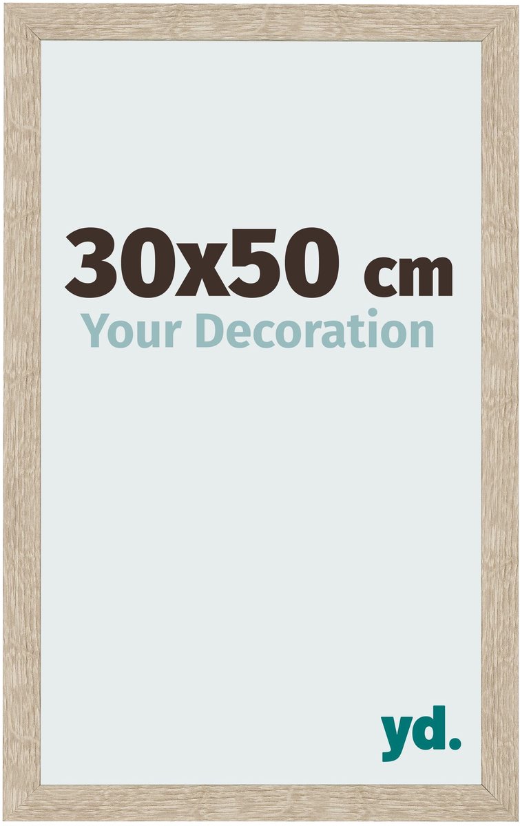 Your Decoration - Fotolijst 30x50 cm - MDF - Sonoma Eiken - Bologna
