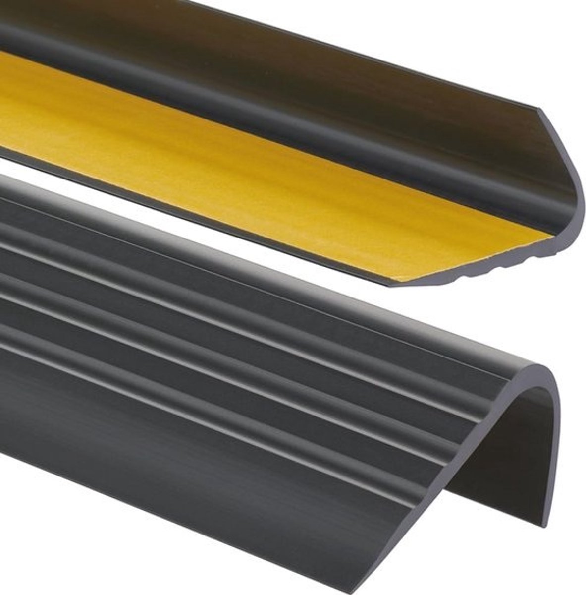 Zelfklevend PVC Traprandprofiel 65x40 mm - Antislip Hoekprofiel voor Trappen - Bescherming en Esthetiek