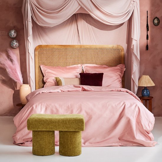Cinderella Sundays 2-persoons dekbedovertrekset 200x200cm satijn roos roze + 2 kussenslopen 60x70 van Cinderella — afbeelding 3