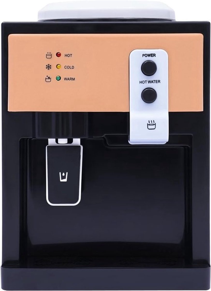 Elektrische Waterdispenser - Warm en Koud - Drinken Tappen - Roestvrijstalen Binnenvoering - 550 Watt - Zwart