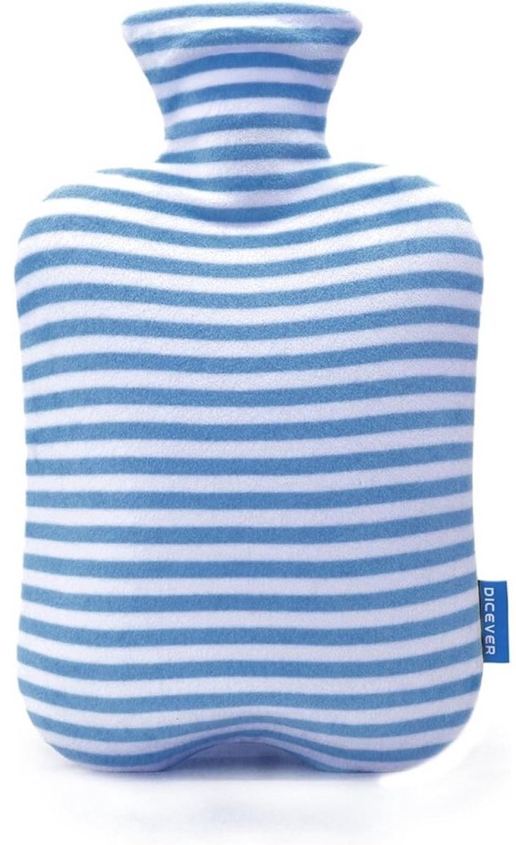 Warmwaterkruik 2 liter met softcover voor menstruatiekrampen en pijnverlichting
