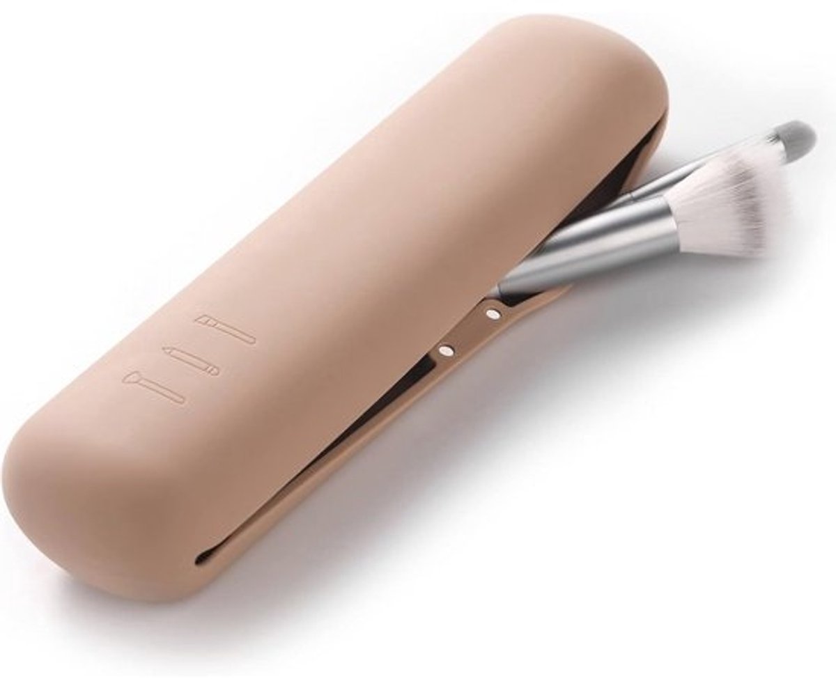 Reizen Make-up Borstel Houder - Khaki