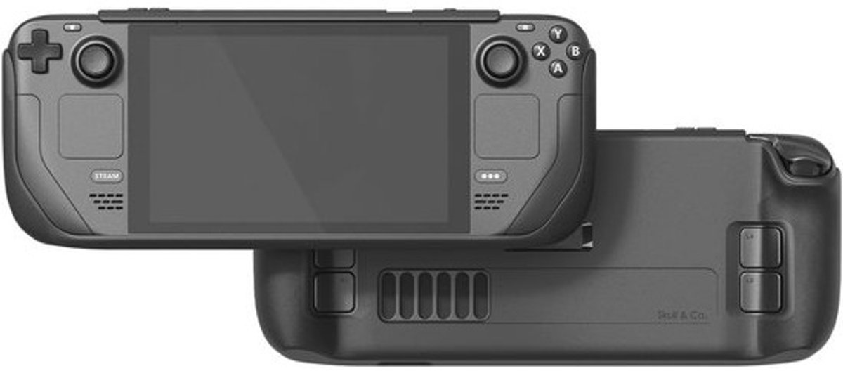 Zachte Beschermcase voor Steam Deck en Steam Deck OLED met Textuur Grip, Volledige Bescherming en Standaard